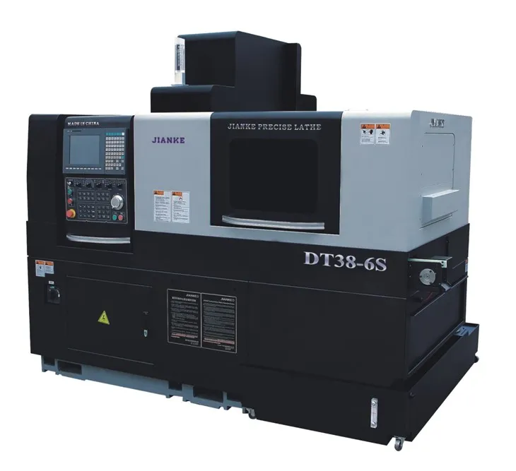 DT38-6S Twin Spindle 6axis Swiss CNC Lathe Machine